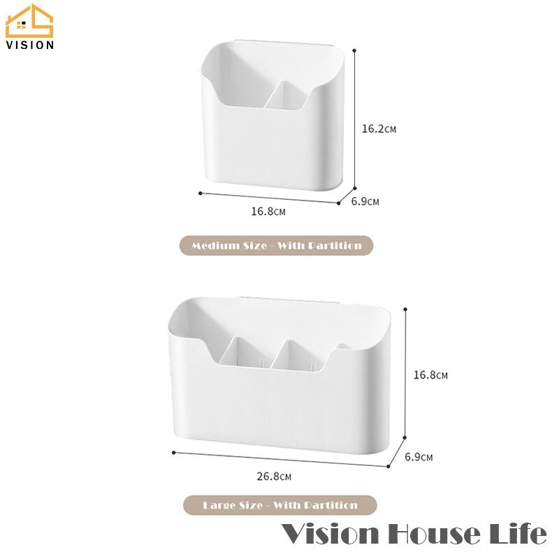 Vision Giá Đựng Đồ Dính Gắn Tường Hộp Đựng Đồ Cửa Tủ Bếp Giỏ Kệ Bên Hông Tủ Lạnh Kệ Ngăn Kéo Dưới Bồn Rửa Giá Sắp Xếp Phòng Tắm