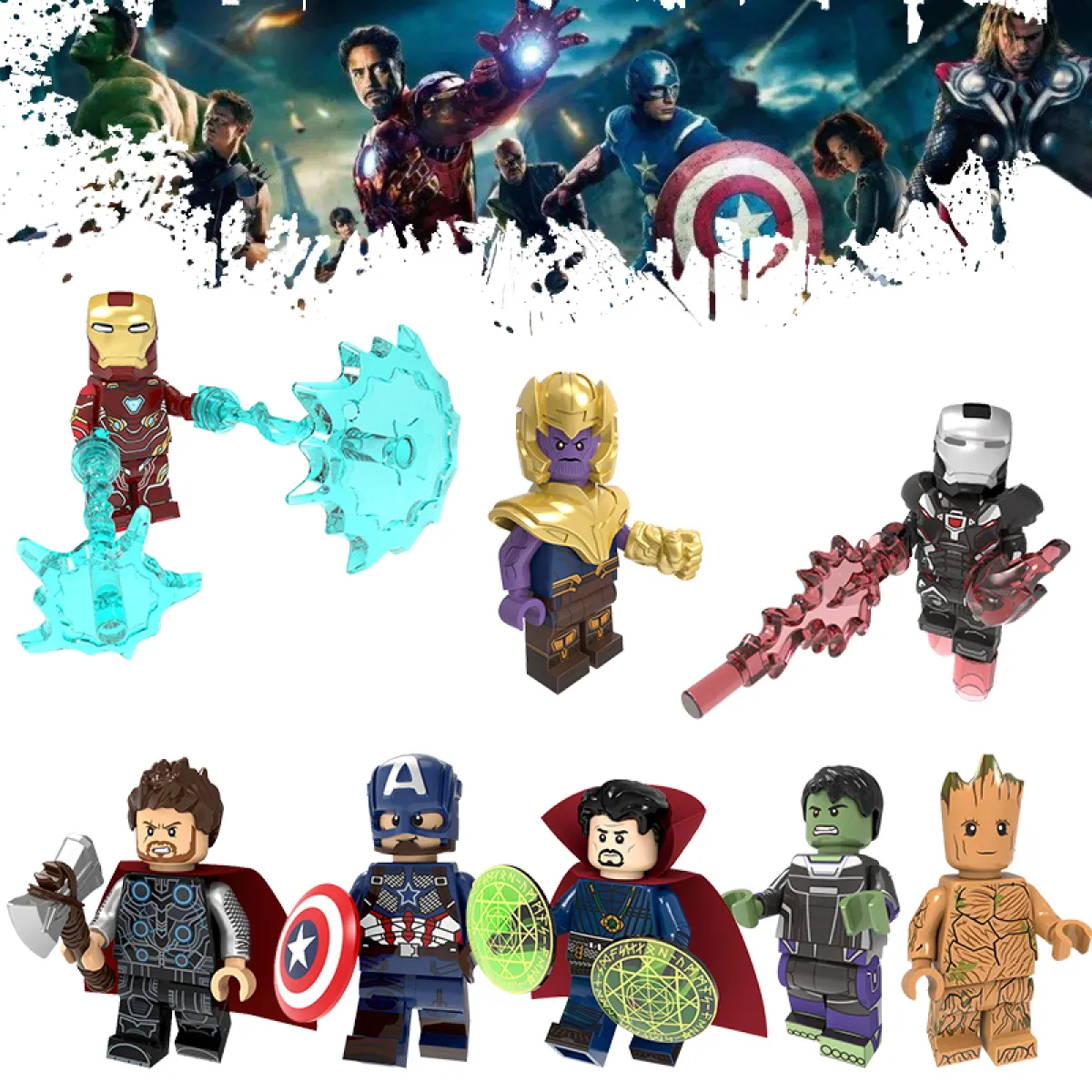 avengers endgame action figures building blocks set