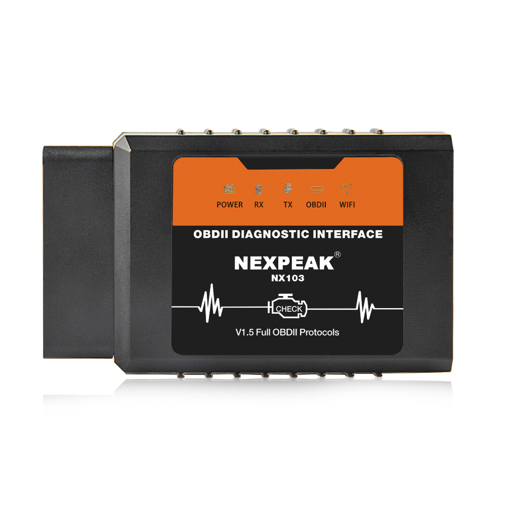 Nexpeak nx103 elm327 v1.5 wifi obd2 scanner car diagnostic tool with pic18f25k80 chip code reader for android/ios/windows