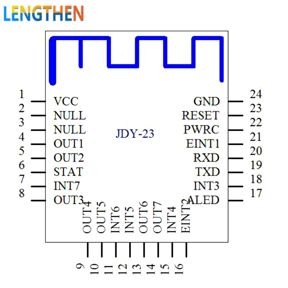 FocusAi  Mô Đun Không Dây Nối Tiếp CC2541 JDY-23 Mô Đun BLE 5.0 BT Mô Đun Thu Phát RF Nhà Thông Minh
