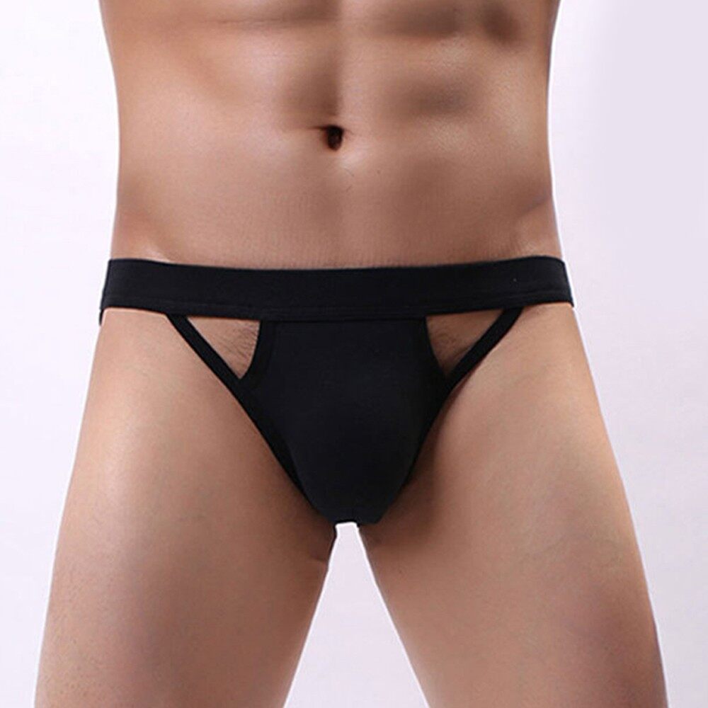 Men Underwear Panties Pouch Thongs Sexy Underpants Convex Pouch Underpants