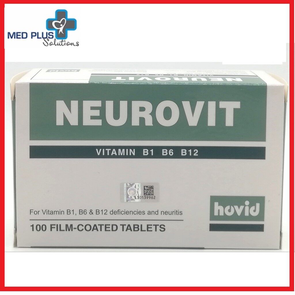 Neurovit Vitamin B1 B6 B12 Tablets 100s (Exp:4/2024) | Lazada