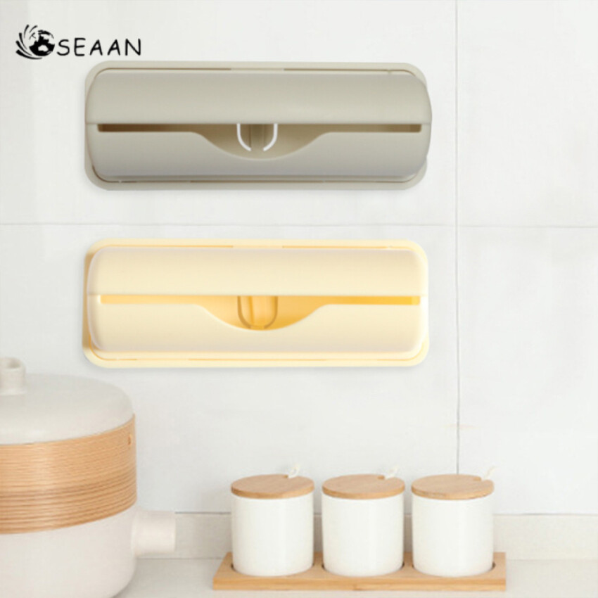 Trash Bags Storage Box Wall Mounted Kitchen Bathroom Plastic Garbage Bag Container Dispenser Home Storage