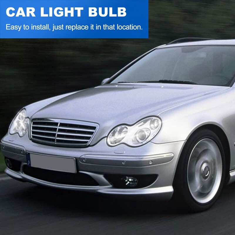 2x H11B 55W Car Halogen Light Headlight Bulb Lamp Bright White 6000K DC12V