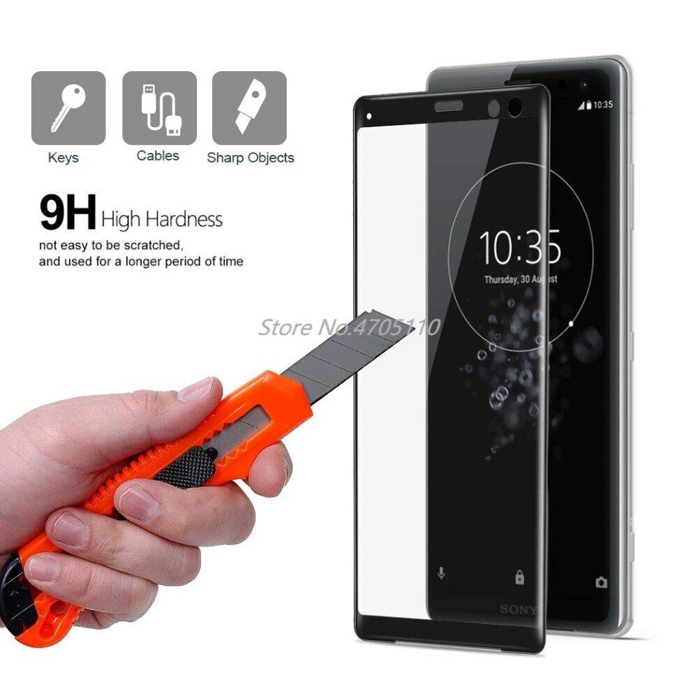 Kính Cường Lực Phủ Toàn Bộ 3D, Miếng Bảo Vệ Màn Hình Cho SONY Xperia X XP XZ XZ1 XZ2 XZ3 XZ1 COMPACT XZ XZ2 PREMIUM XA XA1 Plus