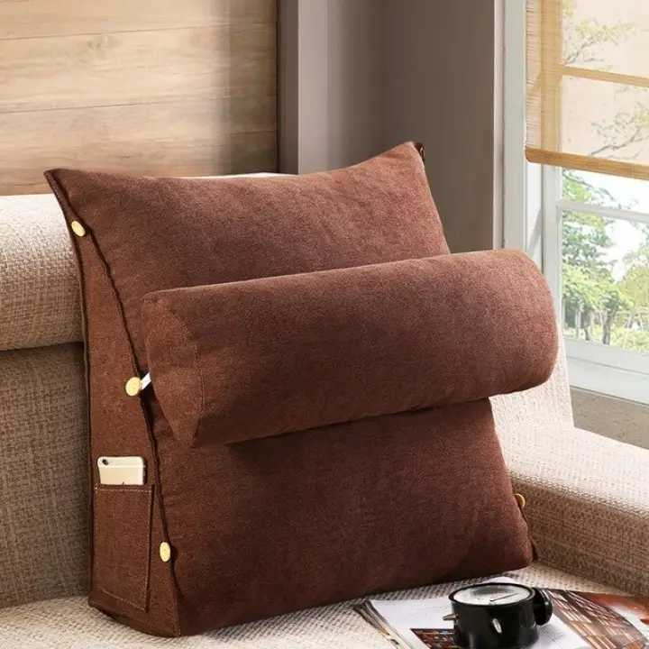 backrest pillow with pockets