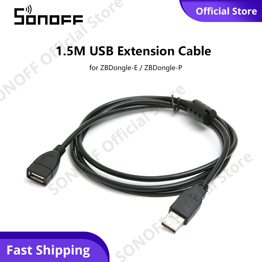 Sonoff M Usb Male To Female Extension Cable For Sonoff Zigbee Usb Dongle Plus Zbdongle E