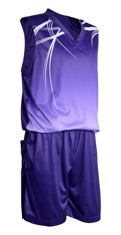 purple and white basketball jersey