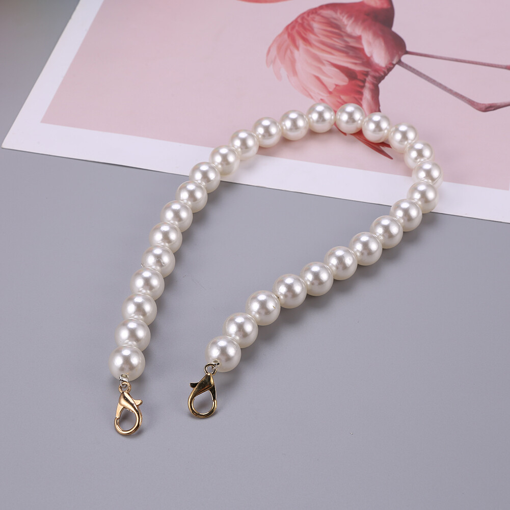 { Fast delivery }Pearl Strap for Bag DIY Purse Handle Shoulder Handbag Replacement Chains