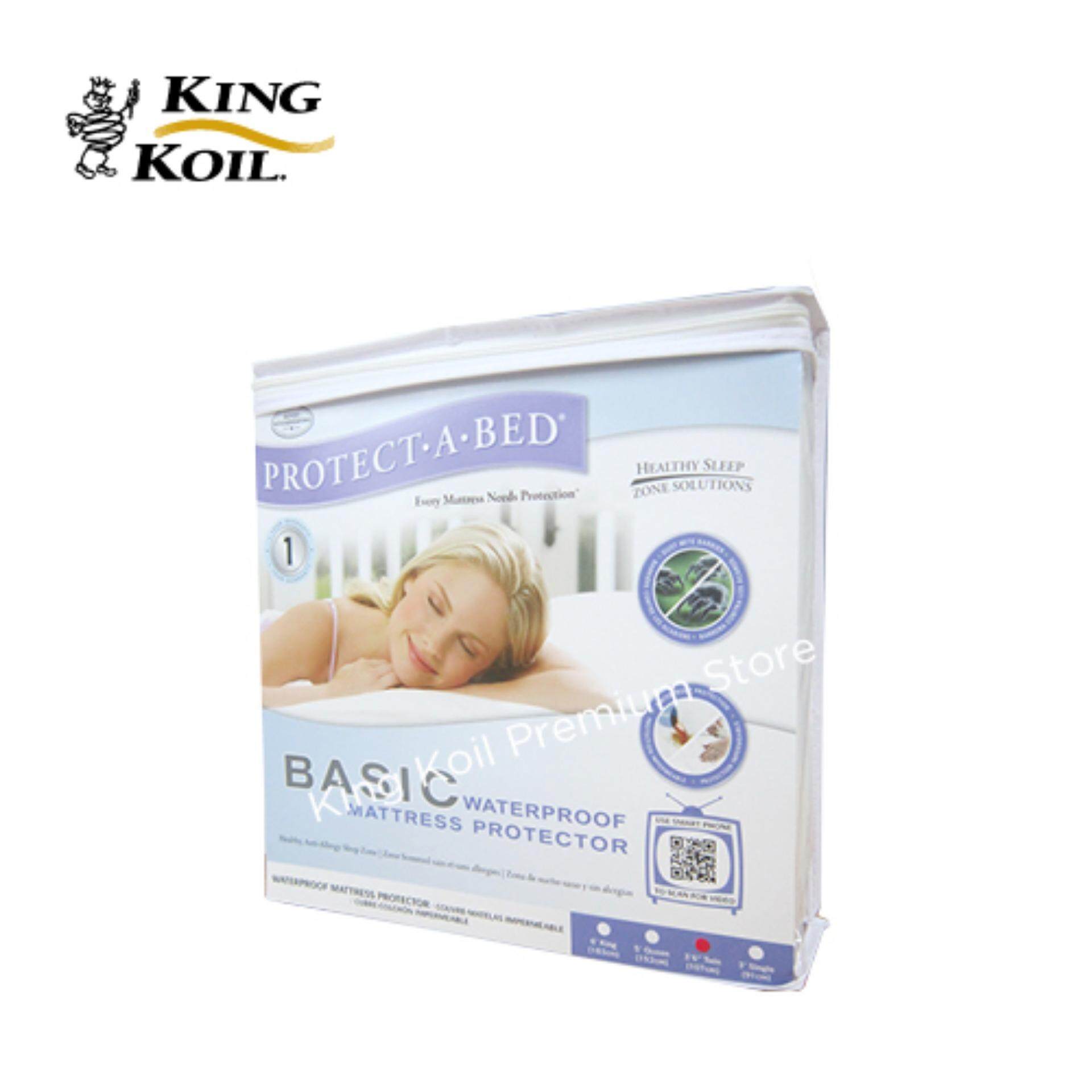 Kingkoil Protect A Bed Basic Waterproof Mattress Protector King Size Kingkoil Protect A Bed Basic Waterproof Mattress Protector King Size Lazada