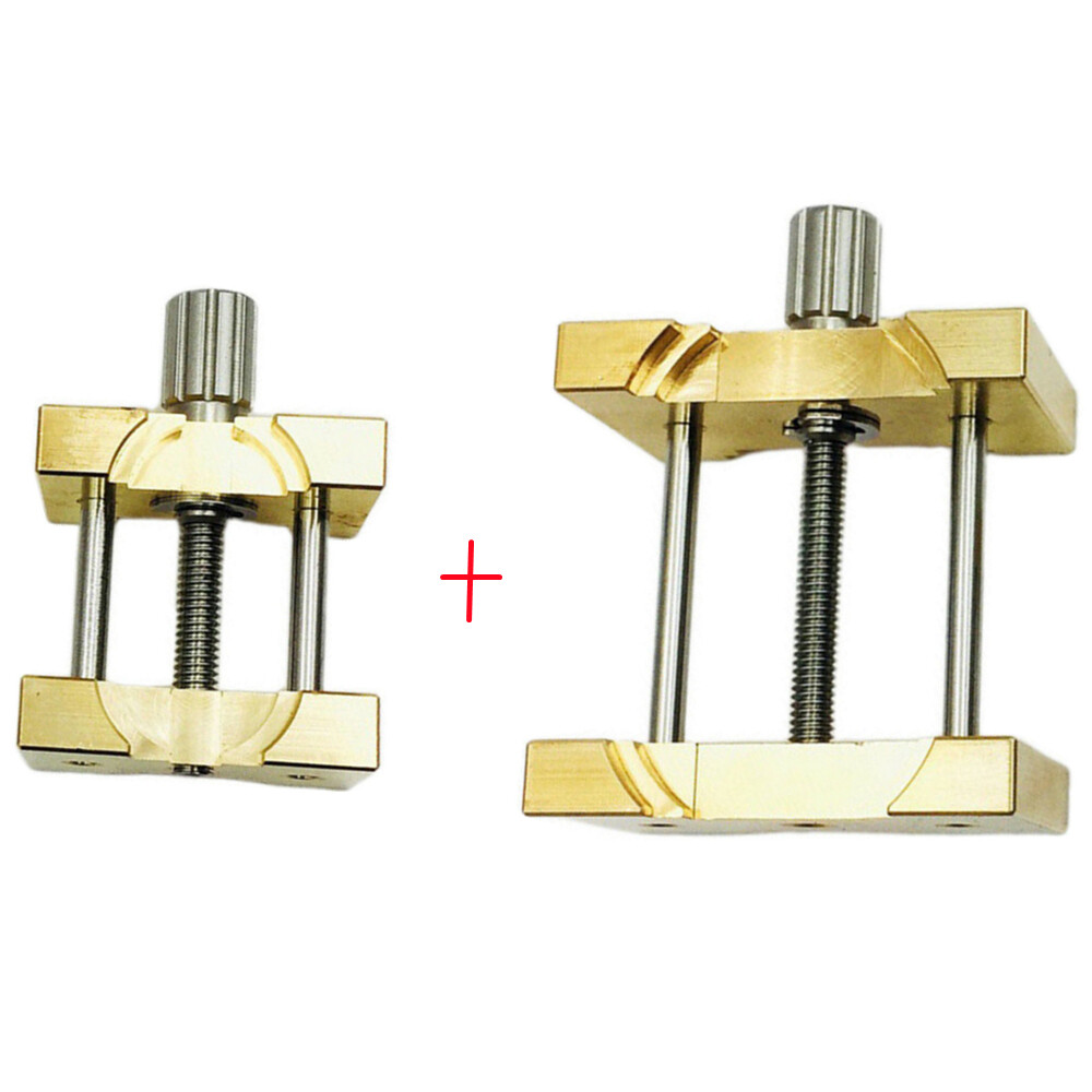 2 Pieces Brass Watch Movement Clip Holder Fixed Base Repair Tool