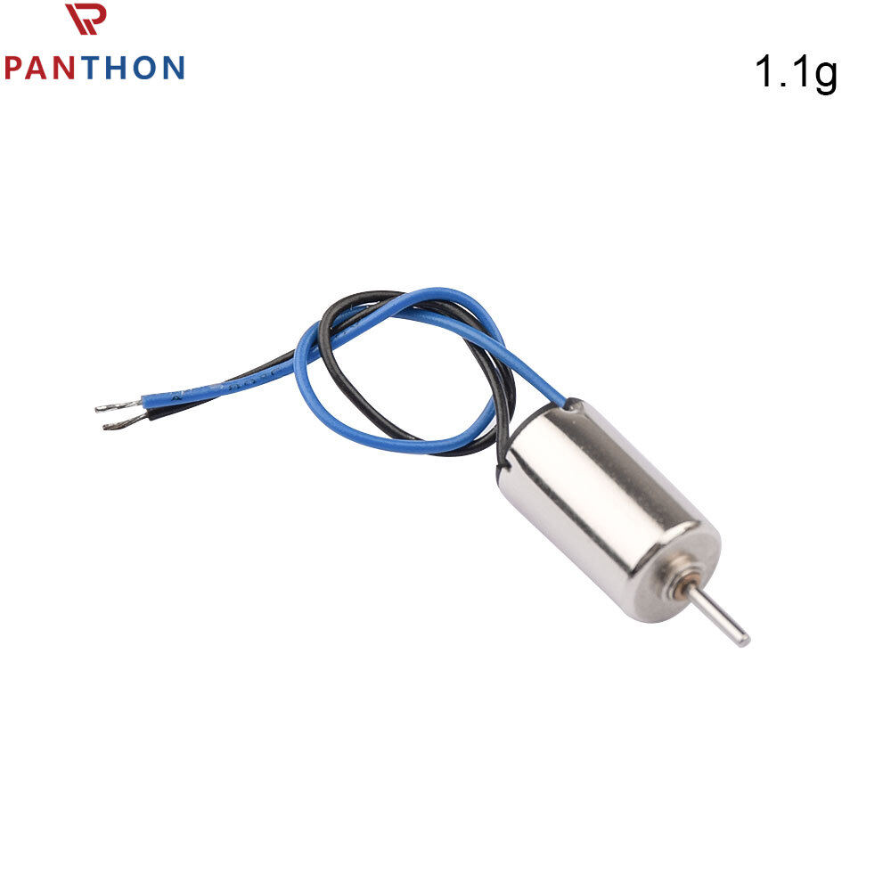 PANTHON Hobby610 motor, 6mm motor diameter, 12mm motor length without eccentric wheel, 10mm wire length, speed 7500RPM, DC 3V commonly used coreless vibration motor