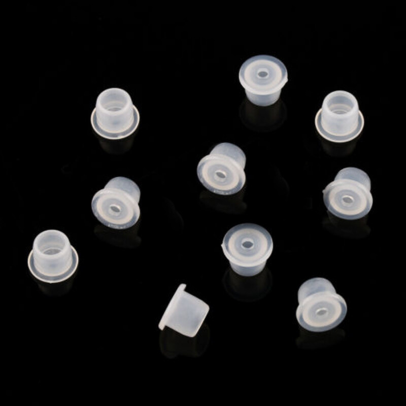 BOKALI 100pcs Mini Amber Empty Glass Sample Bottle for Essential Oil Perfume 1ml