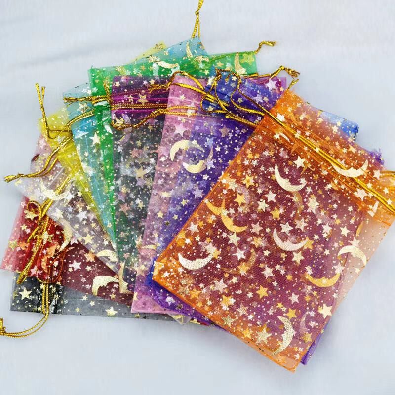 Moon and discount star organza bags