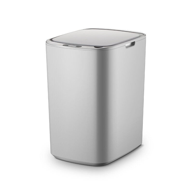 Intelligent induction trash can with lid large capacity stainless steel trash can
