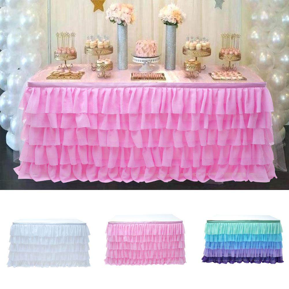 Rumah Tangga Series UK Kain Tule Putih Rok Meja Berkerut Dekorasi untuk Persegi Panjang Meja Bulat 5 Layer ----------------------- Penutup Sofa untuk 2 Sofa Bantal Sarung Sofa Sofa Anti Air cover untuk Bergerak Sarung Sofa untuk Kulit Sofa Sofa
