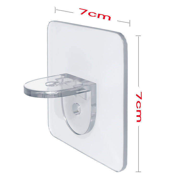 12 Giá đỡ dạng chốt tự dính cho kệ móc/ kệ treo tường/ tủ quần áo Polocat-INTL
