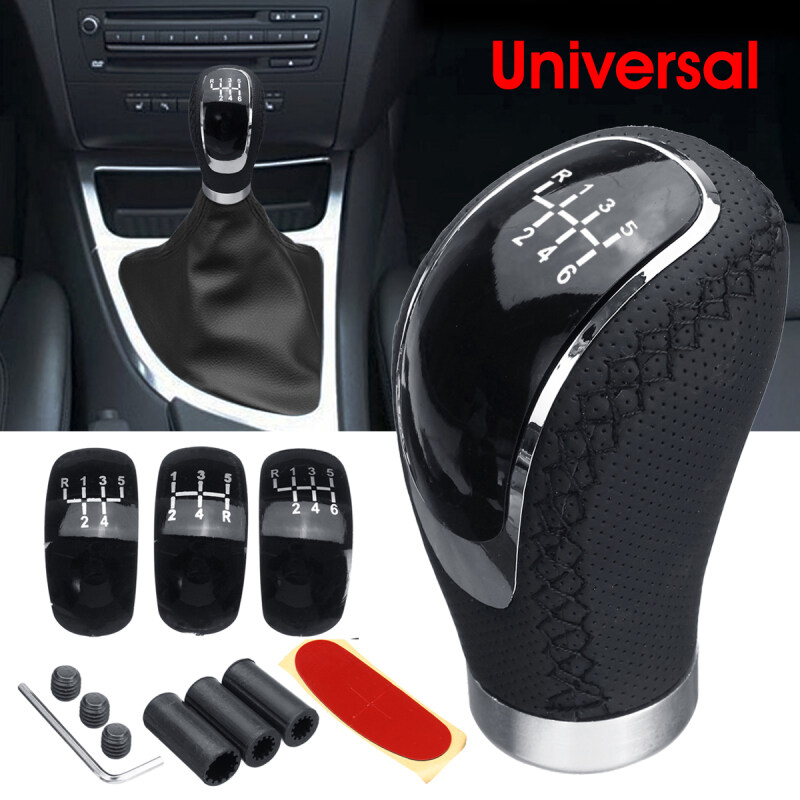 Phổ Hộp Số Tay Cần Số Xe Ô Tô Phím Shift Cần Núm Chuyển Số + 5/6 Tốc Độ 3 Mũ