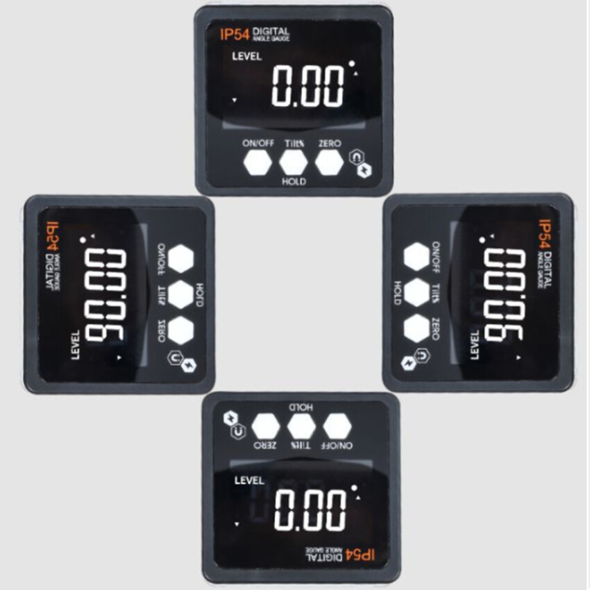 Electronic Digital Display Inclinometer, Level Meter, Gradient Ruler With Magnetic Protractor