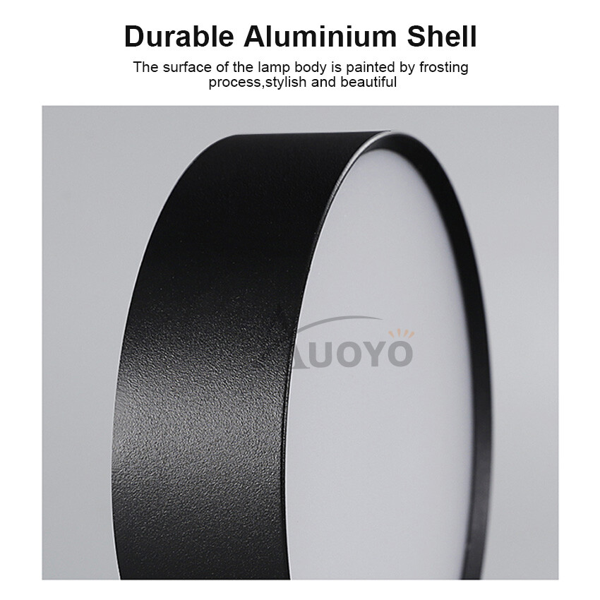 Auoyo bảng LED ánh sáng văn phòng đèn trần 5W 12W Mini Chiếu Sáng trong nhà nhỏ đèn ban đêm gọng dáng tròn Downlight chiếu sáng hiện đại bề mặt/lõm gắn chiếu sáng nội thất Đèn gắn tường tiết kiệm năng lượng cho cửa phòng khách gia đình phòng tắm nhà bếp