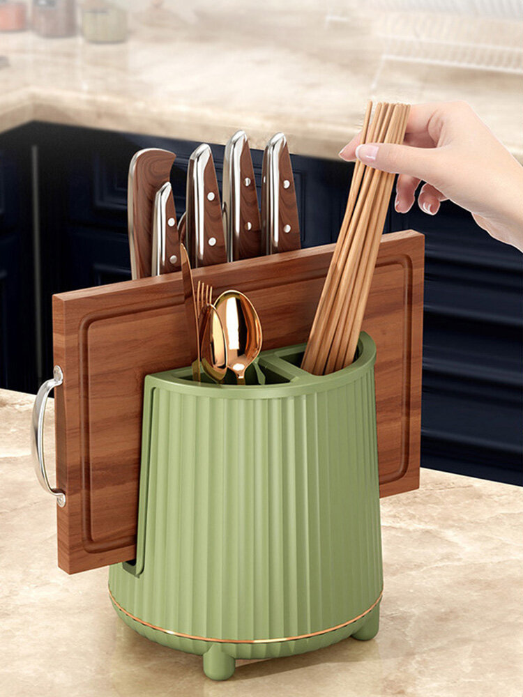 Household knife rack kitchen rack chopping board chopping board storage shelf multi-function rotating chopsticks spoon cage chopsticks knife stand