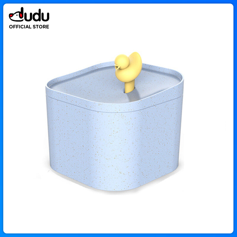 【DUDU Pet】 Pet Cat Water Fountain for Cat and Dog, Auto Power Off Pump, Water Dispenser with 1 Replacement Filter, Water Level Window with USB Powered