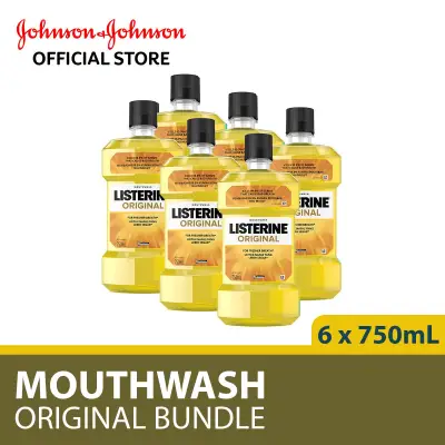 Listerine Original Mouthwash 750ml x 6
