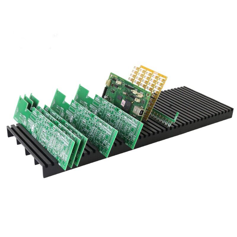 Hot K Q Pr2 Esd Pcb Holder 42 Slots Antistaic Black Conductive Tray