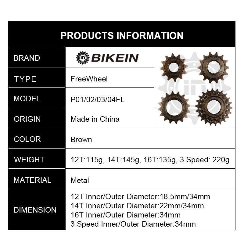 Bicycle Single Speed 16T 19T//22T Freewheel Flywheel Sprocket bikes wheels//bmx