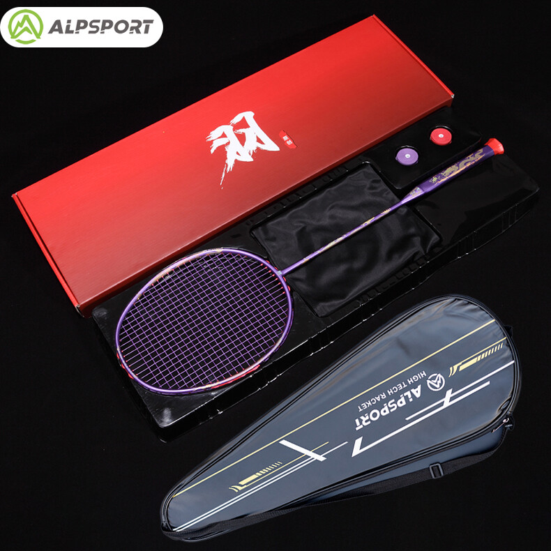 ALP ZL Protect Frame Full T700 Carbon Fiber 8U 62g 30LBS Badminton Racket Strung Offensive Type Racquet