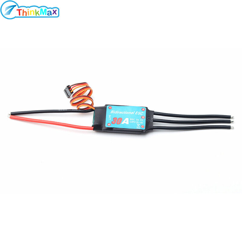 thinkmax Bidirectional 20a/30a/40a/50a/60a Brushless Esc for Rc Car/boat/ Remote Control Ship Pneumatic Underwater Propelle