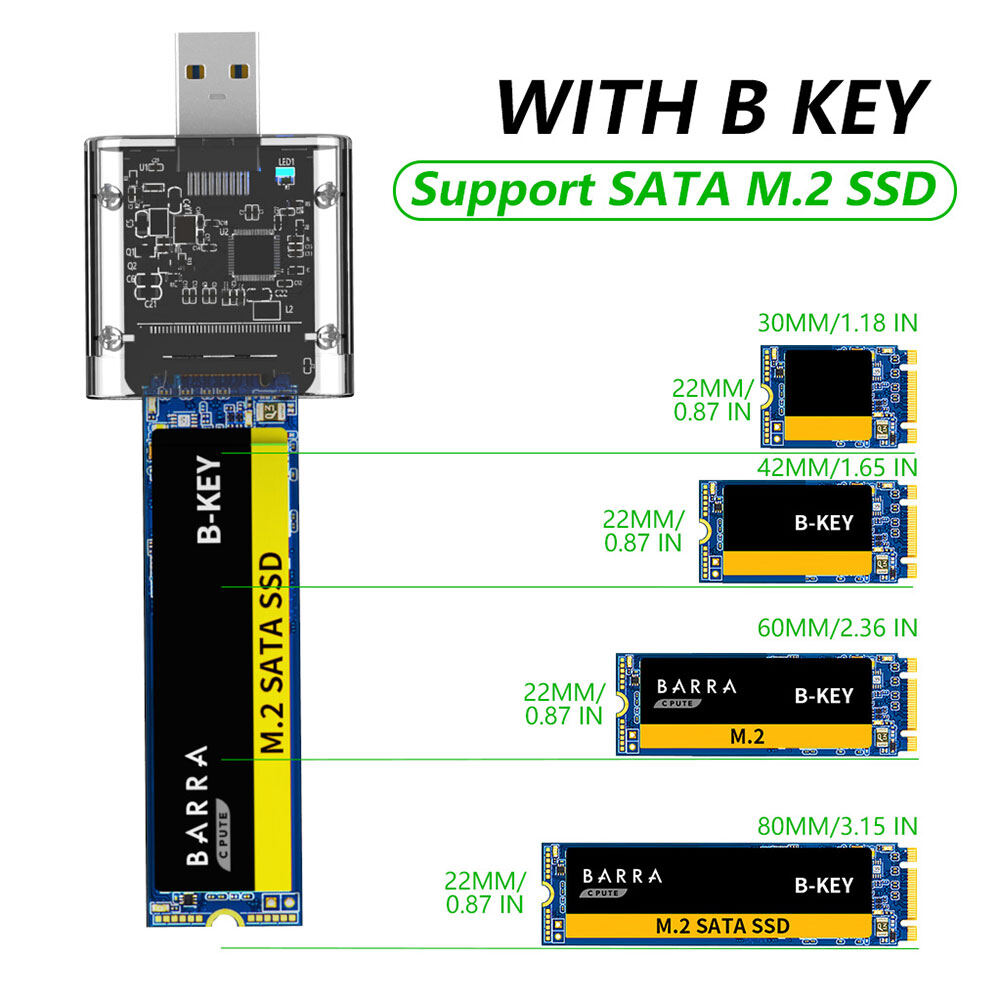 Hộp Đựng Ổ Cứng Gắn Ngoài Ổ Cứng SSD M2 M.2 Sang USB3.0 Gen 1 5Gbps SSD Cho SATA M.2