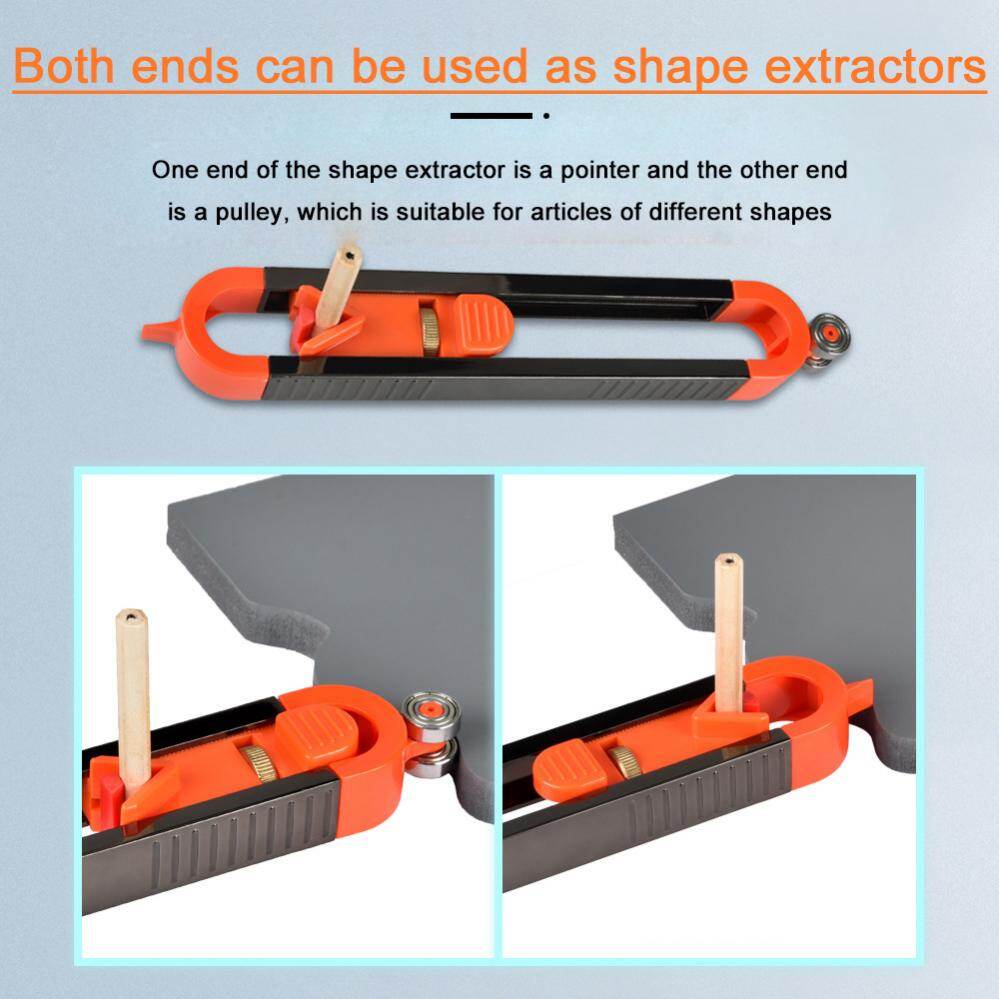 Contour Gauge Scribe Tool Precise Profile Copier Irregular Shape Profile Tool For Woodworking Panel Tiles Laminate Curved Ruler