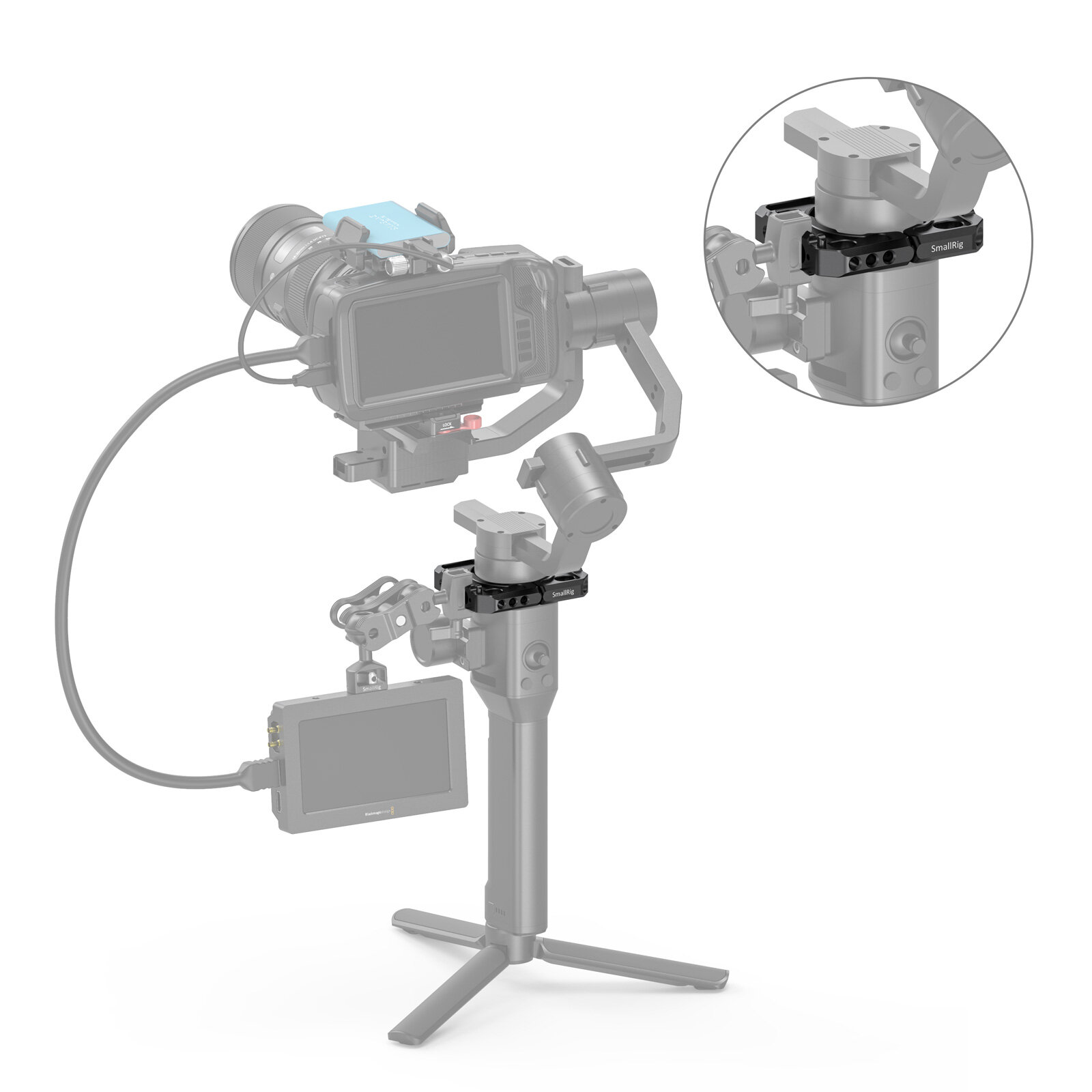 SmallRig Gắn Kẹp, Cho DJI Ronin-S Gimbal 2221B