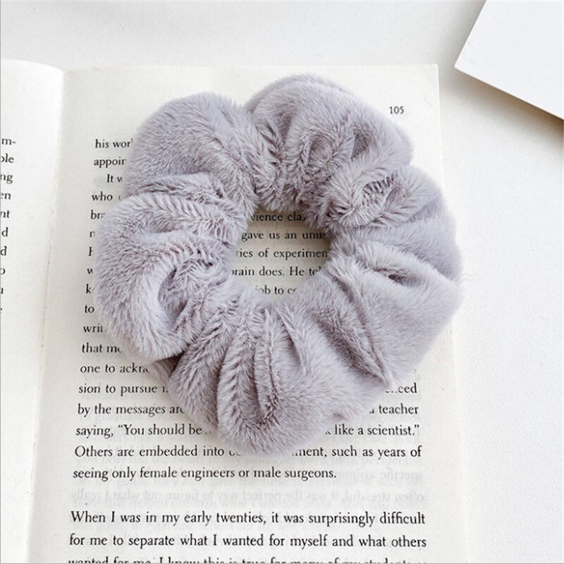 Winter Plush Large Intestine Hair Ring Elastic Warm Hair Rope Cute Ladies Girls Rubber Band Ponytail Head Accessories