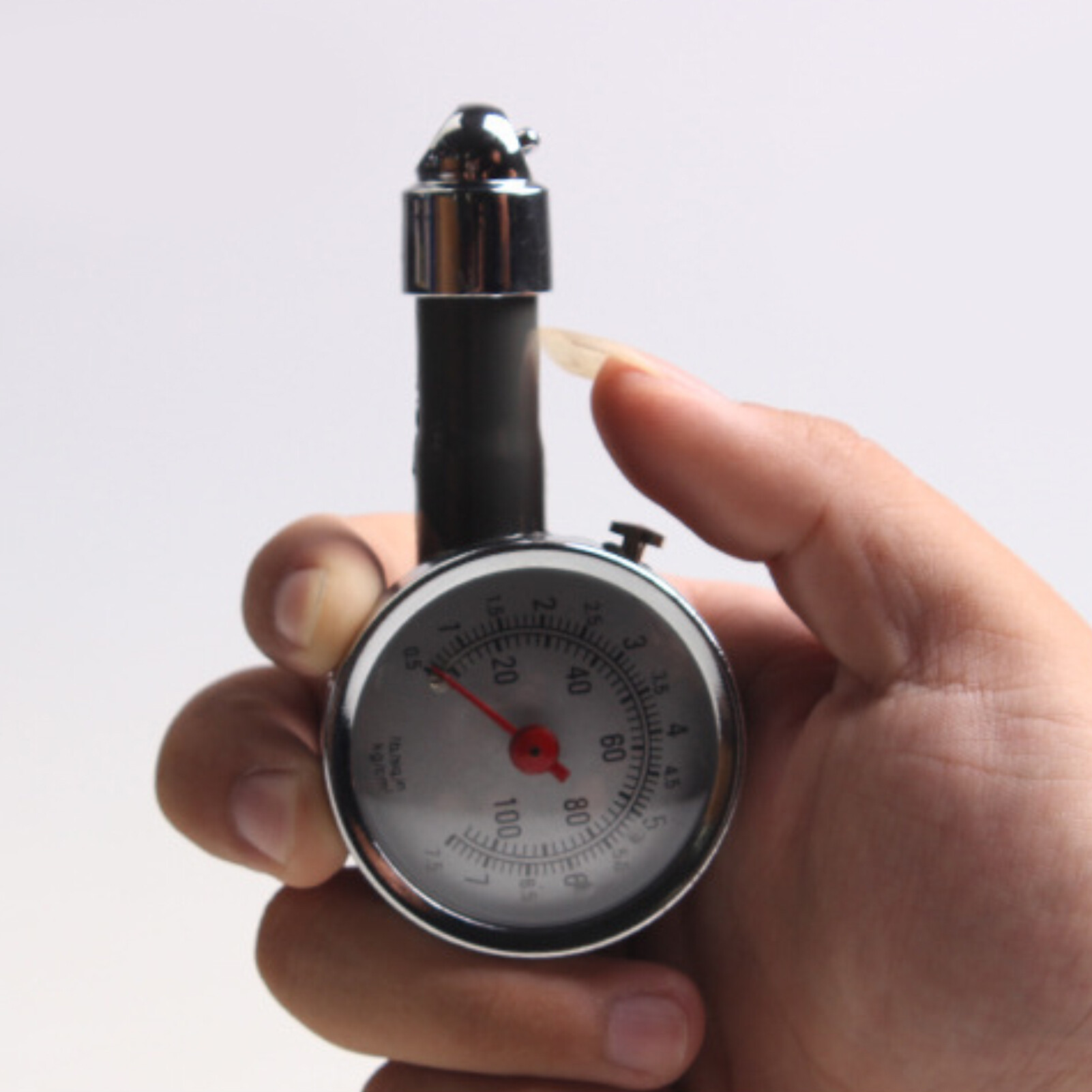 gucanou Stainless Steel Connector Zeroing Valve Premium Movement Sensitive Pointer Deflatable Tire Pressure Gauge 0-100PSI Car Truck Tyre Air Pressure Meter Automotive Tool Tire Pressure Gauge