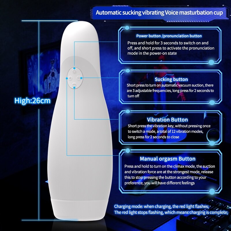 dragon sucking and vibration training cup New Magic Claw Penis Massage Training Device for Men Masturbation  Multi-frequency Vibration Airplane Cup Adult Sex Products | MoveOn main image 0