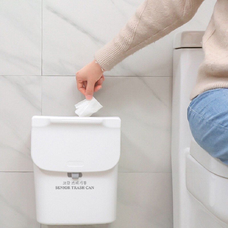 JJT Kitchen waste bins, hanging and wall-mounted bins. multipurpose bin Hanging kitchen waste bin rubbish bin cabinet door kitchen trash house Wet and dry separation wall mounted rubbish bin slider sorting trash