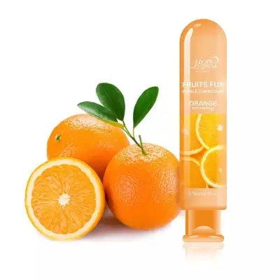 80ml Jam Flavor Human Water-Soluble Lubricant Antibacterial Sex Lubricant Male Famale Sex Toys Orange Flavor Lubricant