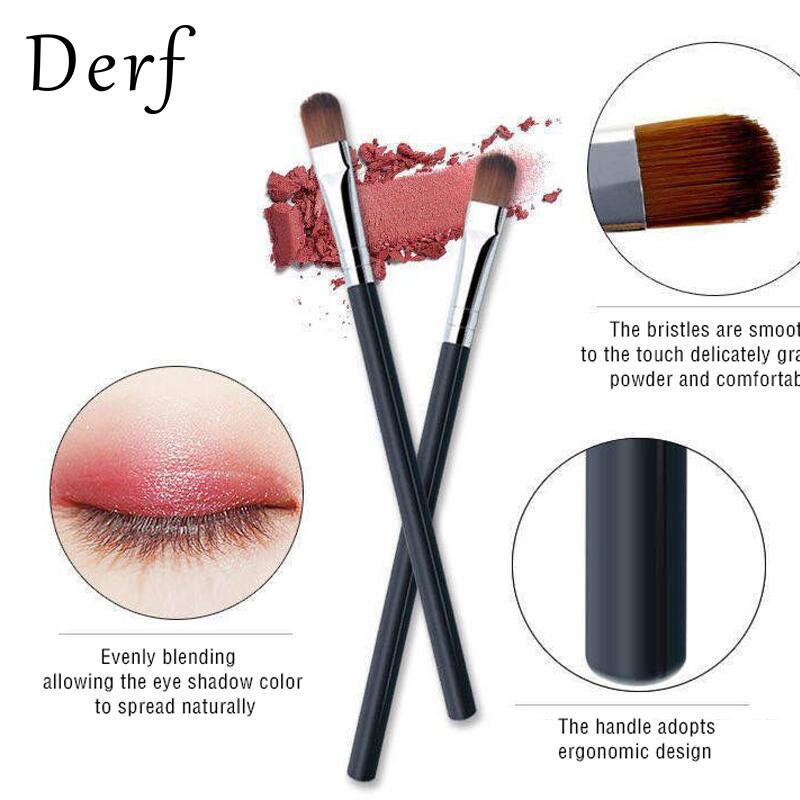Derf 1pcs Eyeshadow brush Eyebrow brush Eyeline brush Portable Eye makeup Makeup Tools