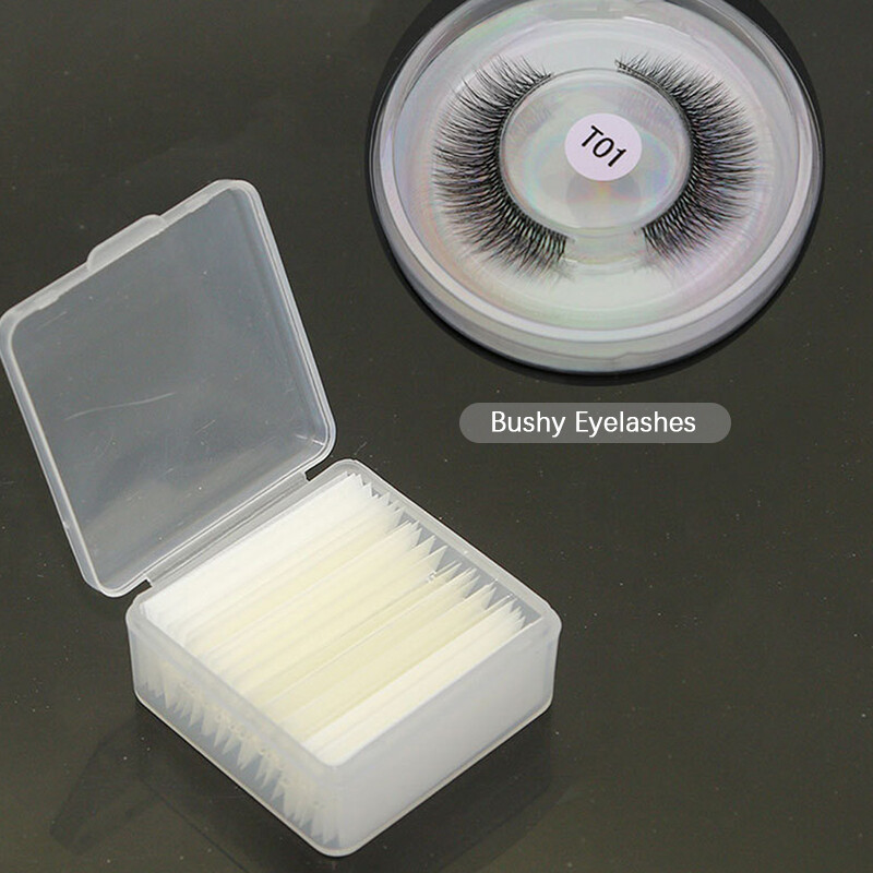New Transparent Self-Adhesive Eyelash Strips Waterproof Sweatproof Reusable False Eyelashes Makeup Tools No Irritant Glue Strips
