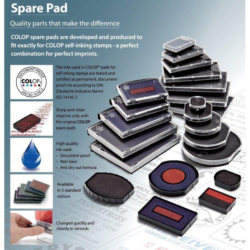 COLOP E/2800 Black Replacement Pad - Single Ink Pad For Classic 2800 & 2860 Stamps