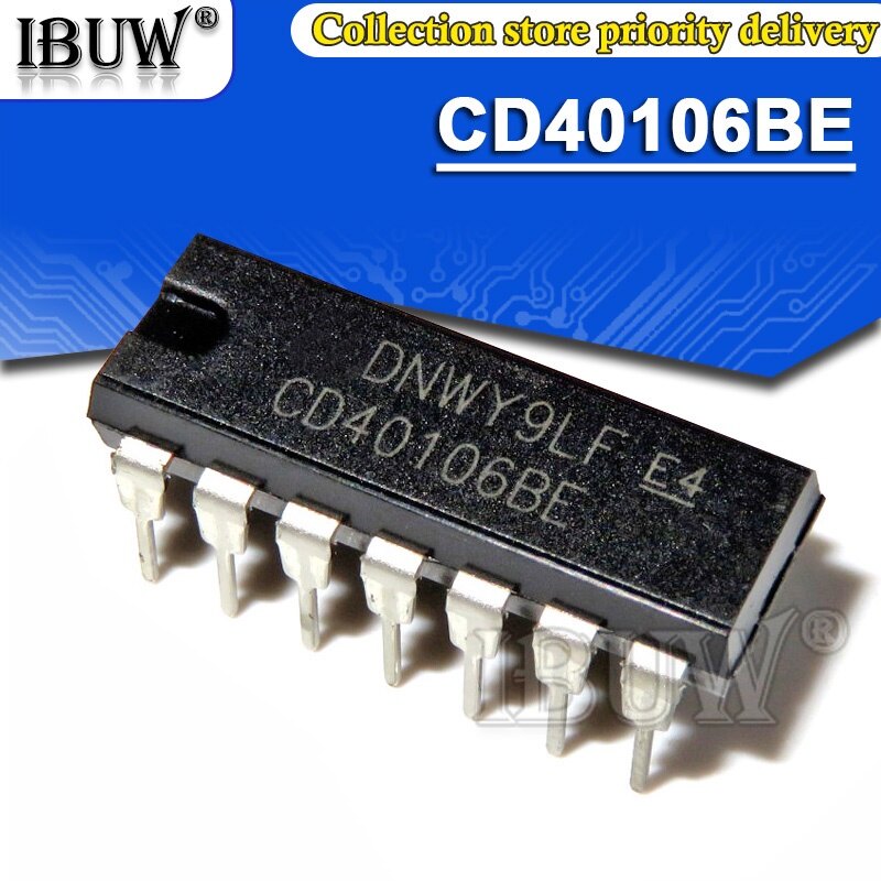 10pcs cd40106be dip cd40106 dip-14 cd40106bd dip14 logic chip