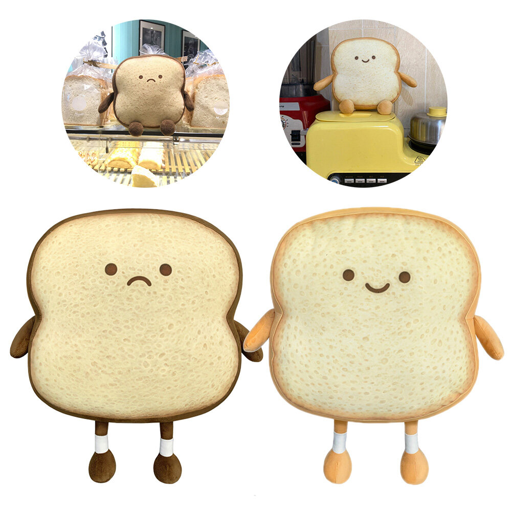 Kids Room Gift Toast Sliced Bread Backrest Cartoon Sofa Soft Plush Office Home Decor Bedroom Cute Smile Chair Cushion Stuffed Toy Throw Pillow Lazada Ph
