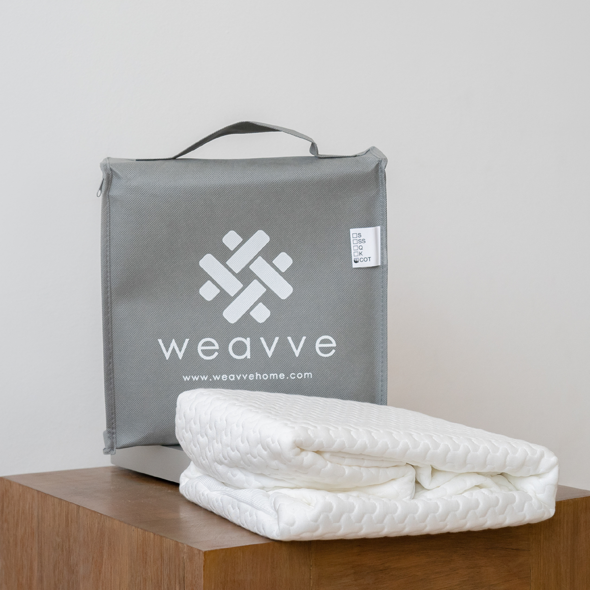 Weavve Home TENCEL™ Lyocell Mattress Protector White For Baby Cot Lazada