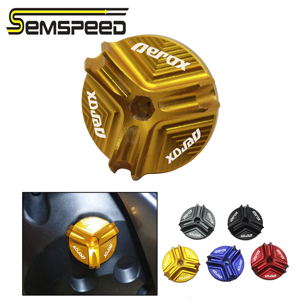 SEMSPEED Engine Oil Plug Filler Cap Cover Bolts For Yamaha Aerox155 Aerox NVX 155 150 125 2015-2024