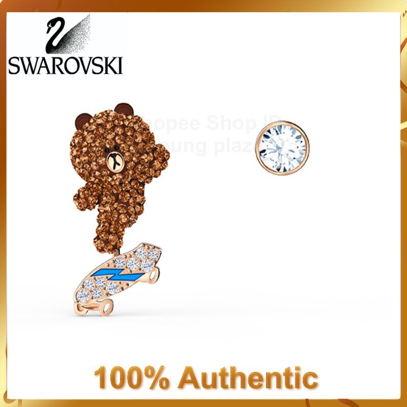 Swarovski Line Friends popular Brown Earrings