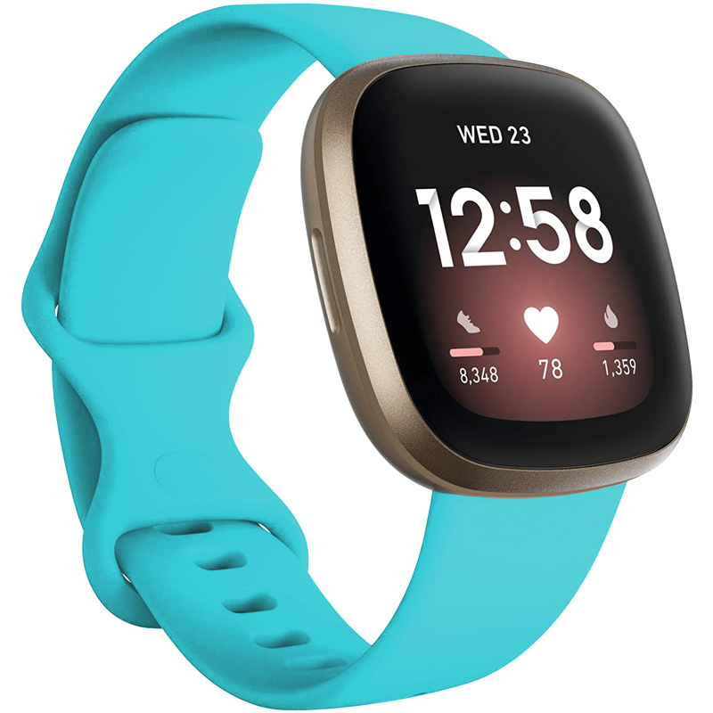 Watchband Silicone Strap for Fitbit Versa 3 4 / For Fitbit Sense sense2 Bracelet Band Sport Replacement Wristband