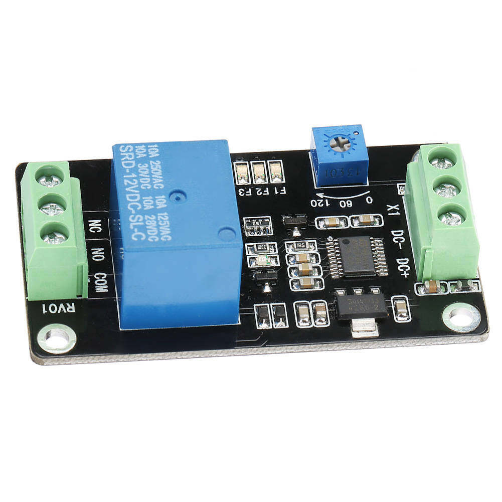 Zonejoy Rơle Hẹn giờ trễ Rơle tự khóa độ trễ bật công tắc thời gian Super 555 Timer DC 5V/12V/24V