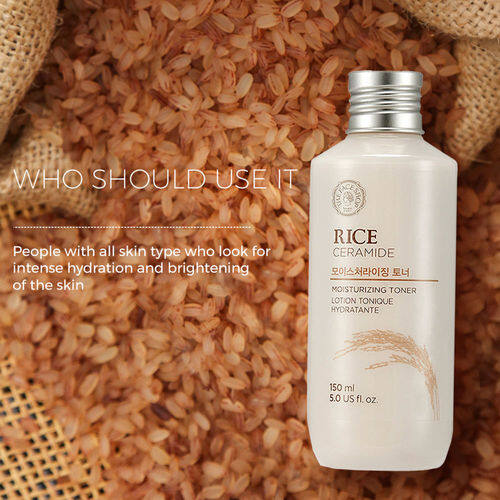 [THE FACE SHOP] Nước Hoa Hồng Dưỡng Ẩm Rice Ceramide 150Ml